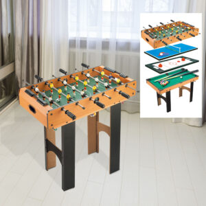 4-i-1 multispilbord multispilbordfodboldbordhockeybordtennisbillard multifunktionelt spillebord 87x43x73cm til sjov