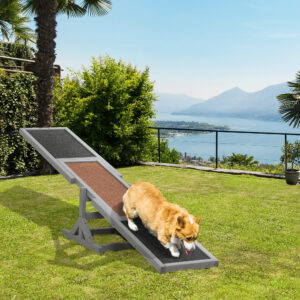 Dog Agility Vippe, Trævippe til Hunde, Træning og Hundesport, til Store Hunde, 180x30x30cm