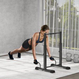Dip Bar Dip Station op til 540 kg Belastningskapacitet Højdejusterbar Fitnessstang Push Up Stand Bar Fitness Paralletter, Push-up Håndtag til Calisthenics, Hjemmetræning, Styrketræning