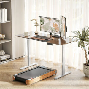 Højdejusterbart Skrivebordsstel Elektrisk Bordstel med 2 Motorer & 3 Memory Control Skrivebordsben med Lavt Støjniveau, Kollisionsbeskyttelse Hvid