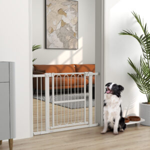 Sikkerhedsgitter til Hunde, 76-104 cm Sikkerhedsgitter uden Boring, Trappegitter