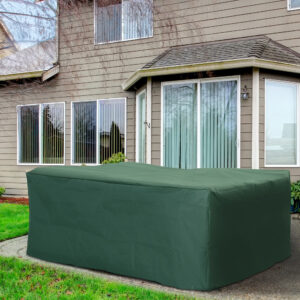Beskyttelsesovertræk til havemøbler 600D Oxford grøn 210 x 140 x 80 cm