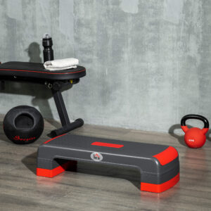 Stepper Højdejusterbar Stepper Aerobic Stepper, Rød + Sort