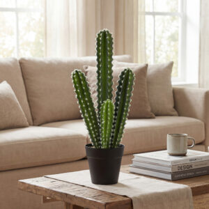 Kunstig kaktusplante, 53 cm, kunstige planter i potte til hjemmet, kontoret