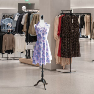 Mannequin Torso, Tøjdukke, Vinduesmannequin, Skum, Træ, Metal, Hvid