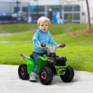 Elektrisk Børne-ATV, 2,5 km/t, Frem- og bakgear, til 18-36 måneder, Grøn
