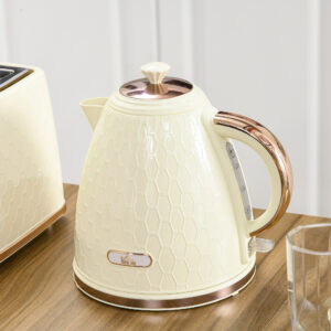 Elkedel, 2200W, Vindue, Filter, Hurtigkoger, Beige
