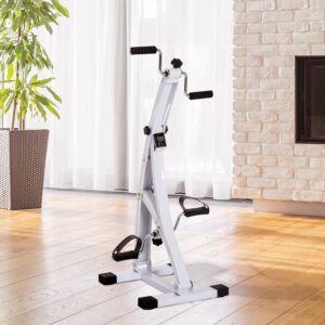 Motionscykel Pedaltræner til Seniorer, Stål, Hvid, 40x42,5x100cm