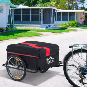 Cargo Trailer til Cykler, Transporttrailer, Sort, Ny