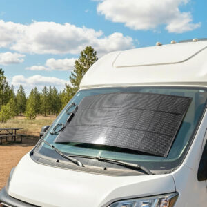 100W 18V bærbar udendørs solpaneloplader med 2 USB-porte, LCD-skærm, IP67 vandtæt
