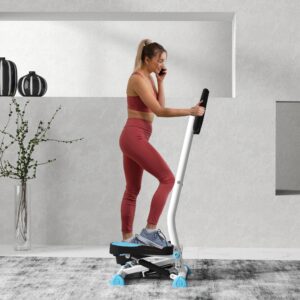 Stepper Fitnessudstyr, LCD-skærm, Skridsikre pedaler, Stål og ABS, 55 x 44 x 108 cm, op til 100 kg