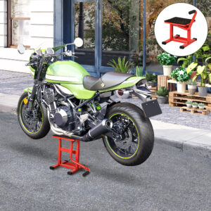 Motorcykeldonkraft 150 kg lasteevne motorcykelløfteplatform 275/395 mm højdejusterbar i garage og udendørs områder