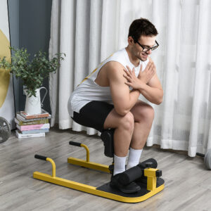 Sissy Squat Trainer 3 i 1 Bentræner Mave- og Balletræner Justerbar op til 120 kg 50 x 97 x 44,5–56,5 cm for effektiv træning