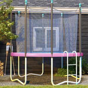 Reservekantbetræk til trampoliner, vandtæt, rivefast, Ø244 cm, pink